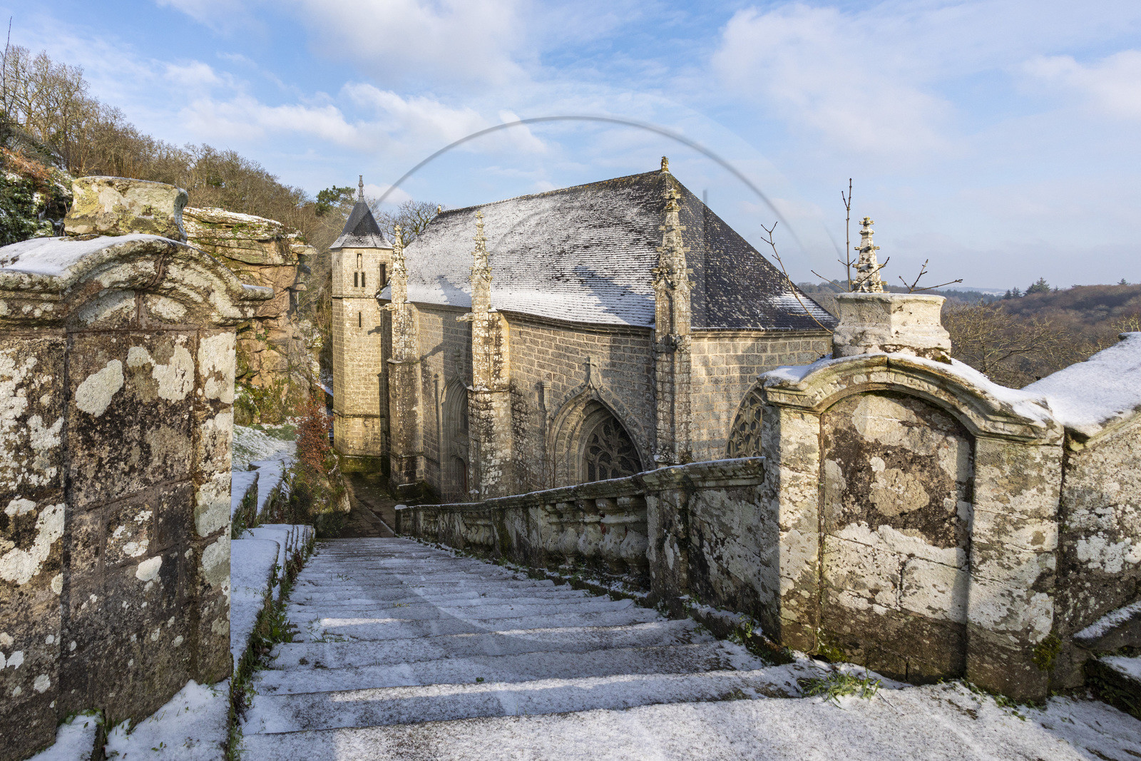 La chapelle Sainte-Barbe au Faouët (56).