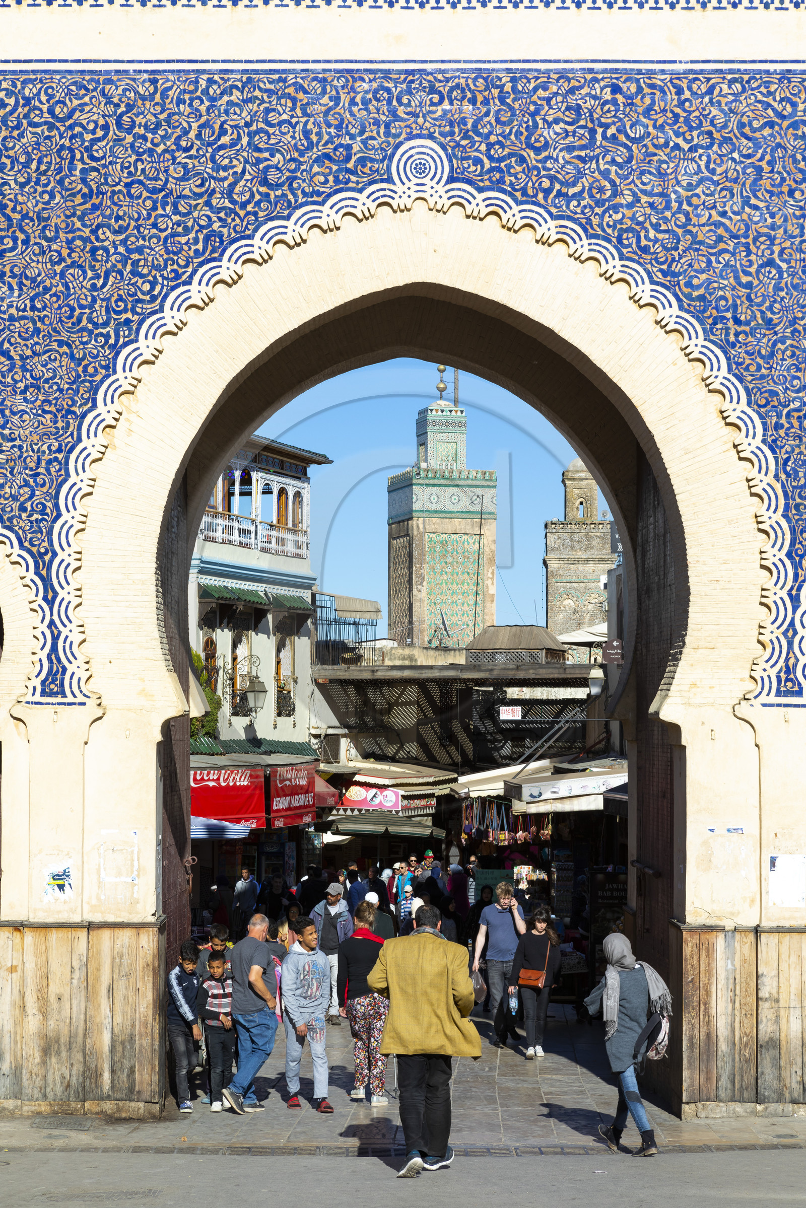La porte Bab Boujloud _ Fès, Maroc