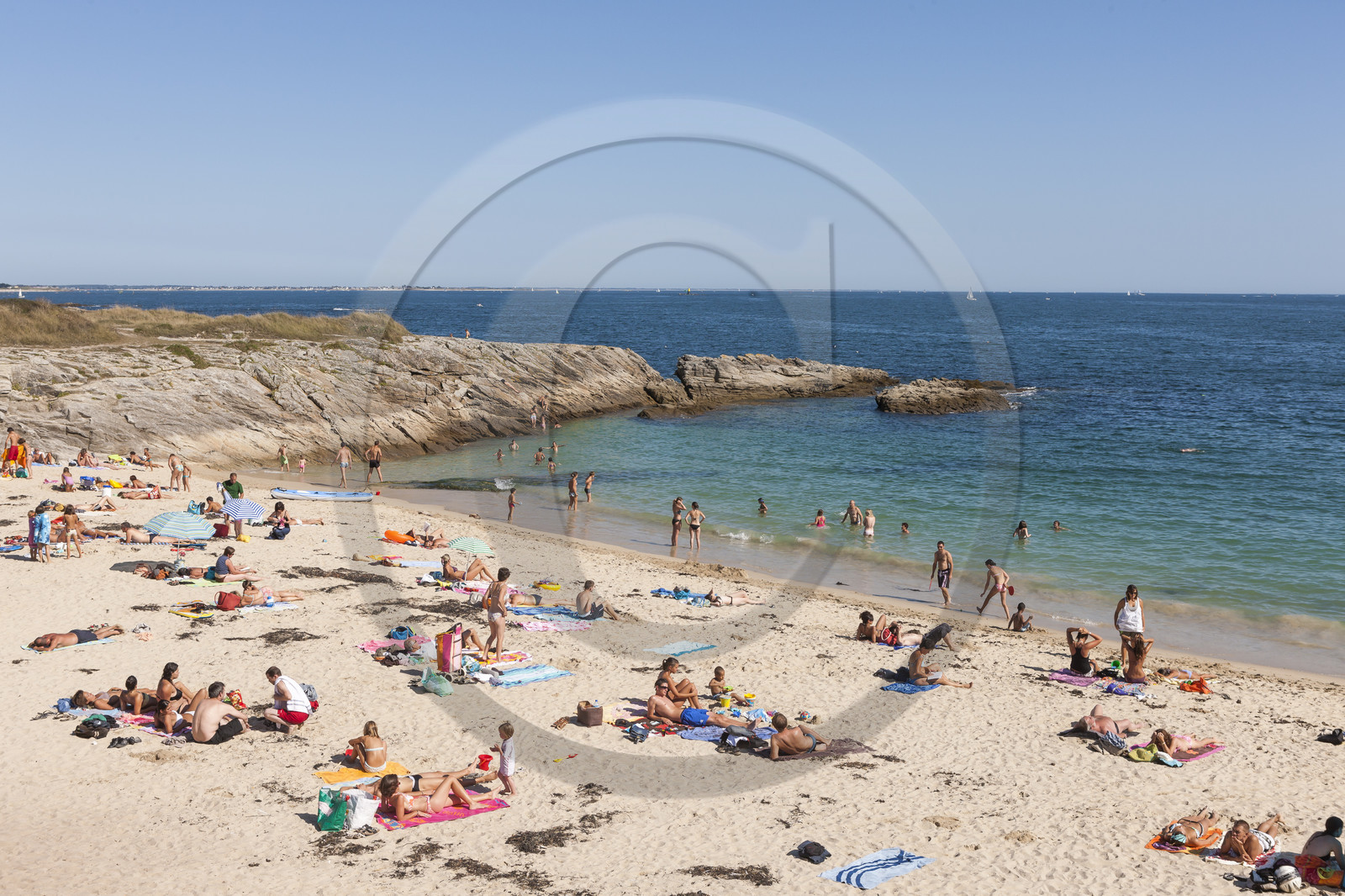 La plage du Pérello à Ploemeur