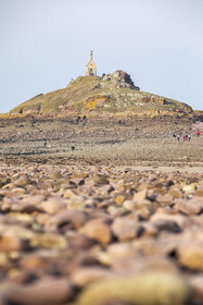 Plage de l'ilôt Saint-Michel à Erquy