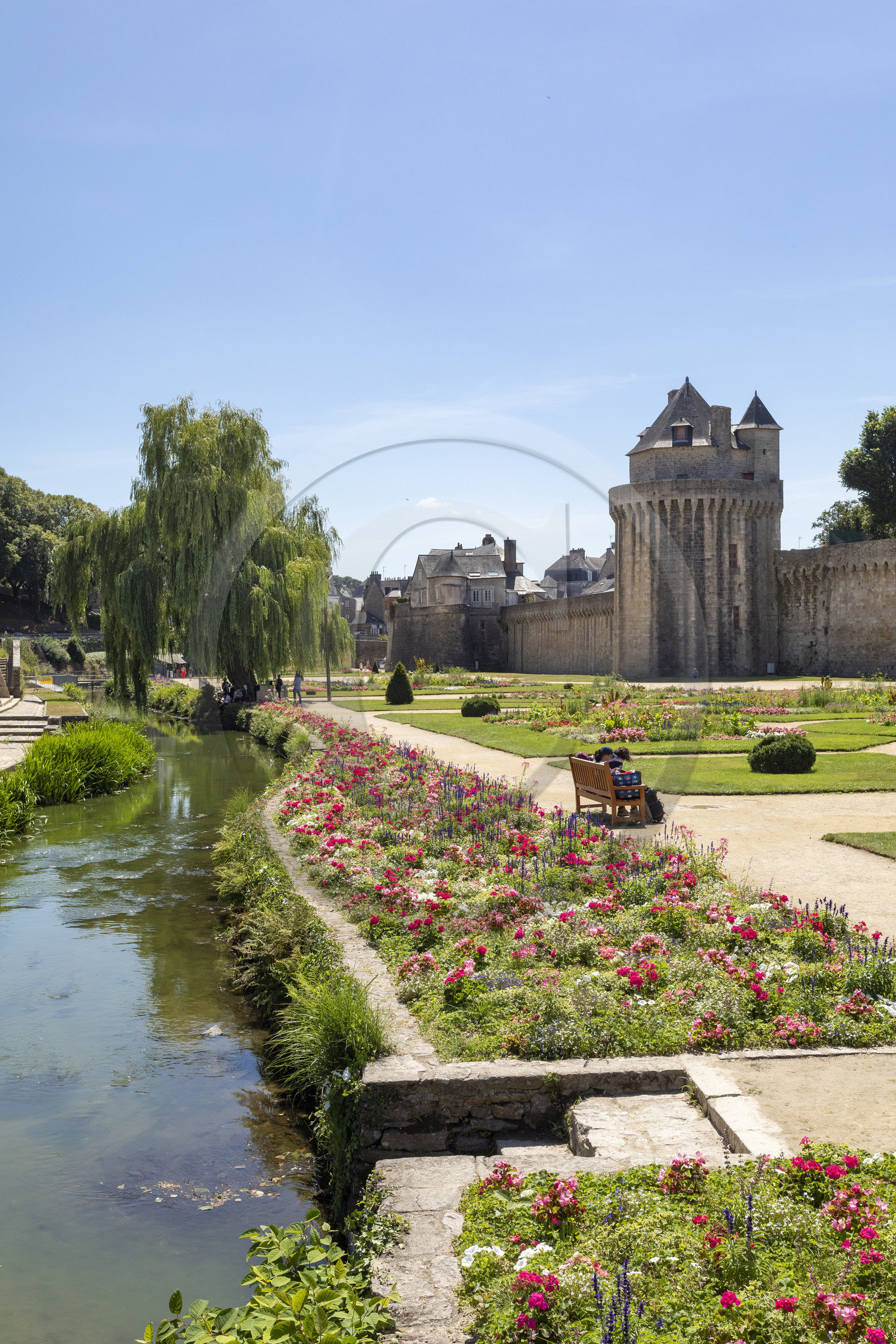Le jardin des remparts à Vannes
