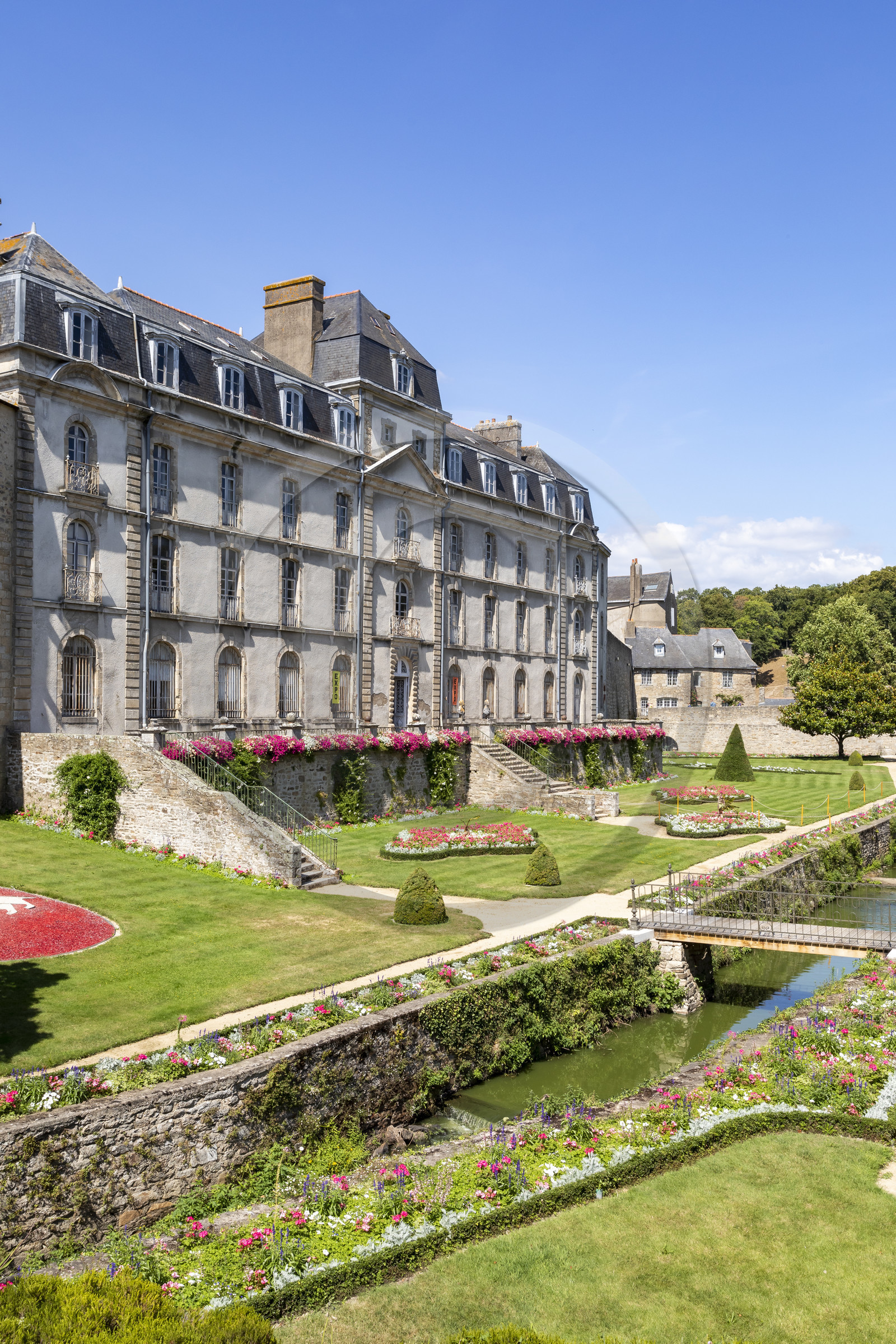 Le jardin et le château de l'Hermine à Vannes