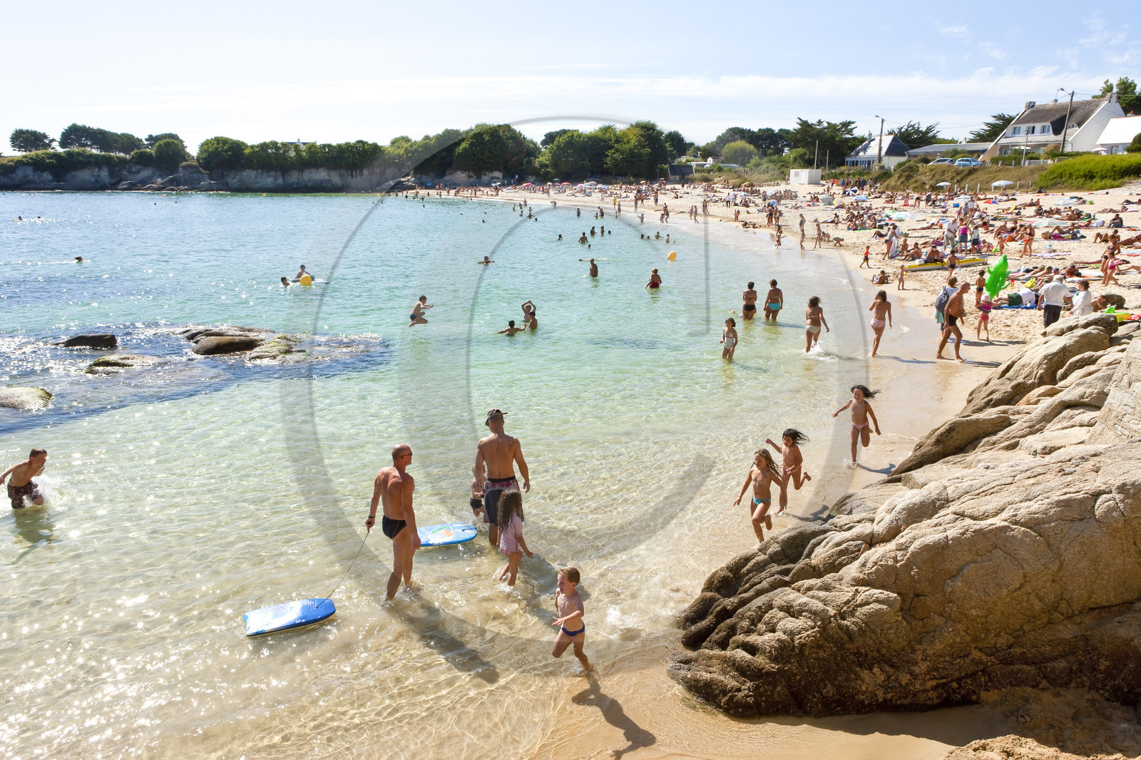 La plage du Pérello à Ploemeur