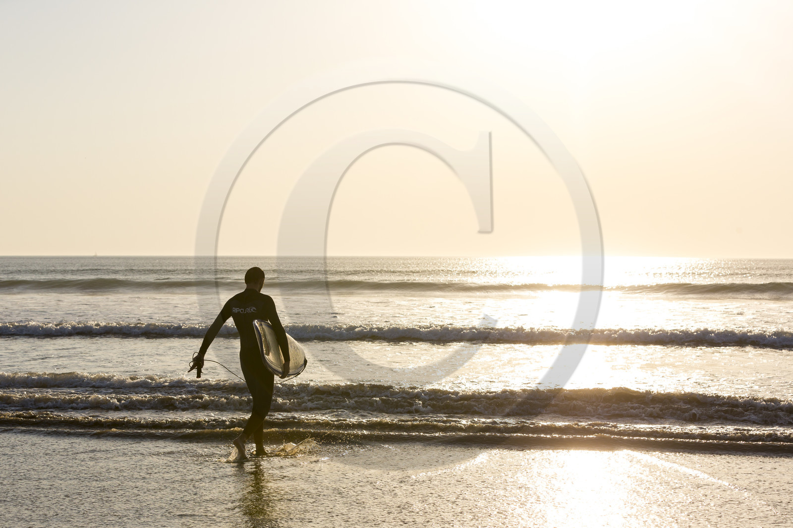 Surf sur la plages du Loch à Guidel