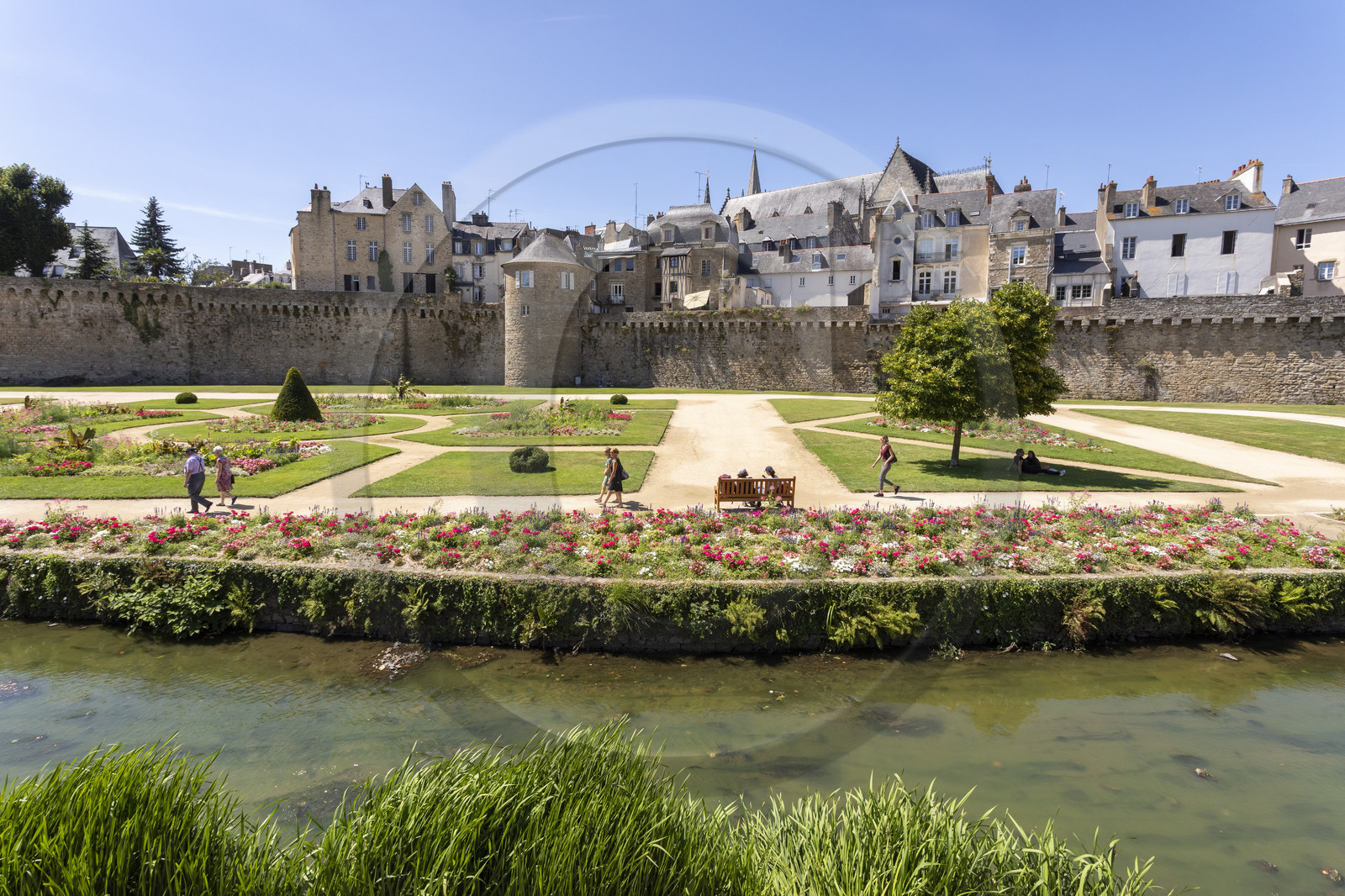 Le jardin des remparts à Vannes