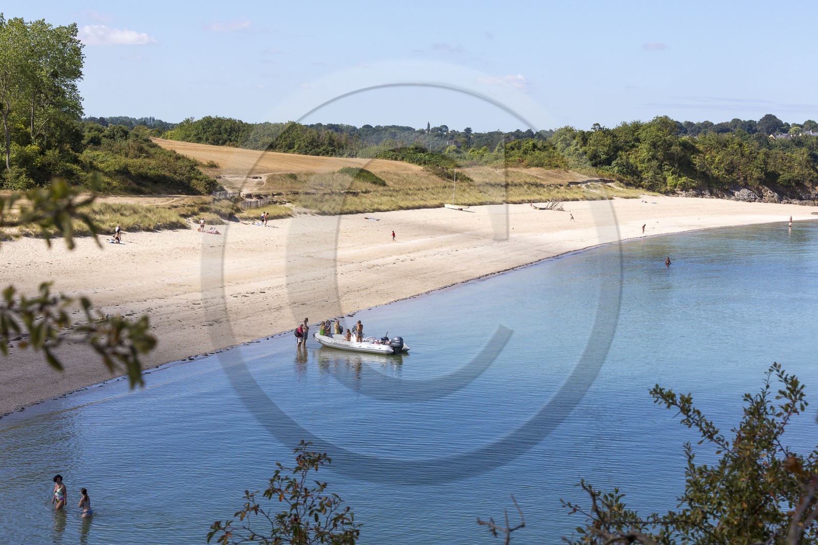 La plage de Vauvert à Saint-Jacut-de-la-mer