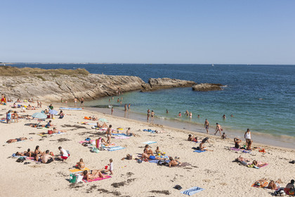 La plage du Pérello à Ploemeur