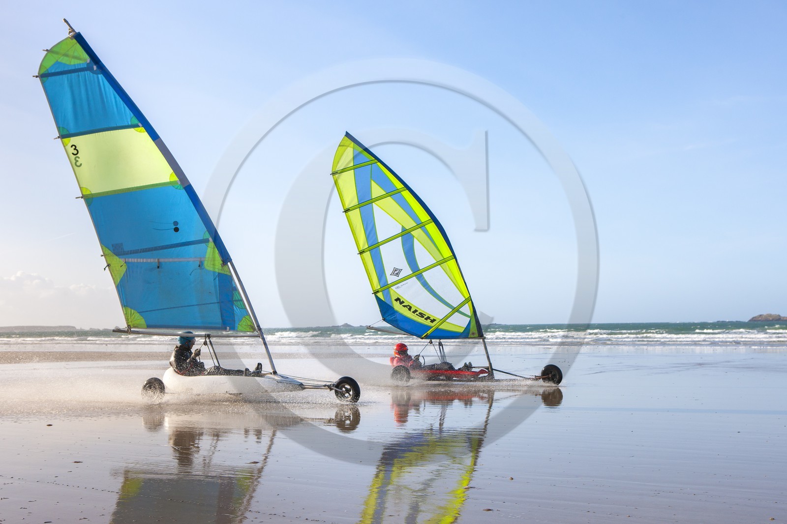 Char à voile avec les Passagers du vent - Penthièvre