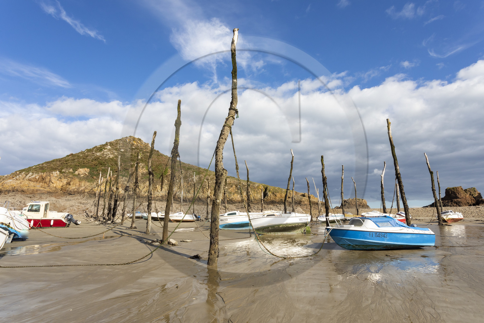Le port de Gwin Zégal à Plouha