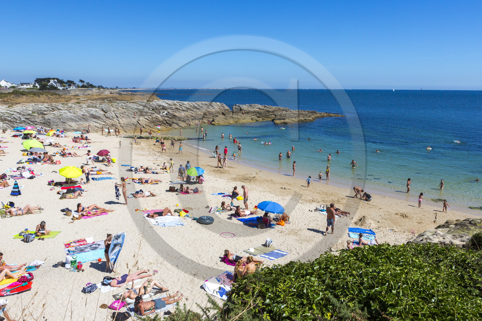 La plage du Pérello à Ploemeur.