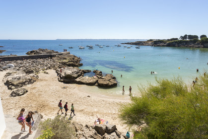 La plage du Pérello à Ploemeur.