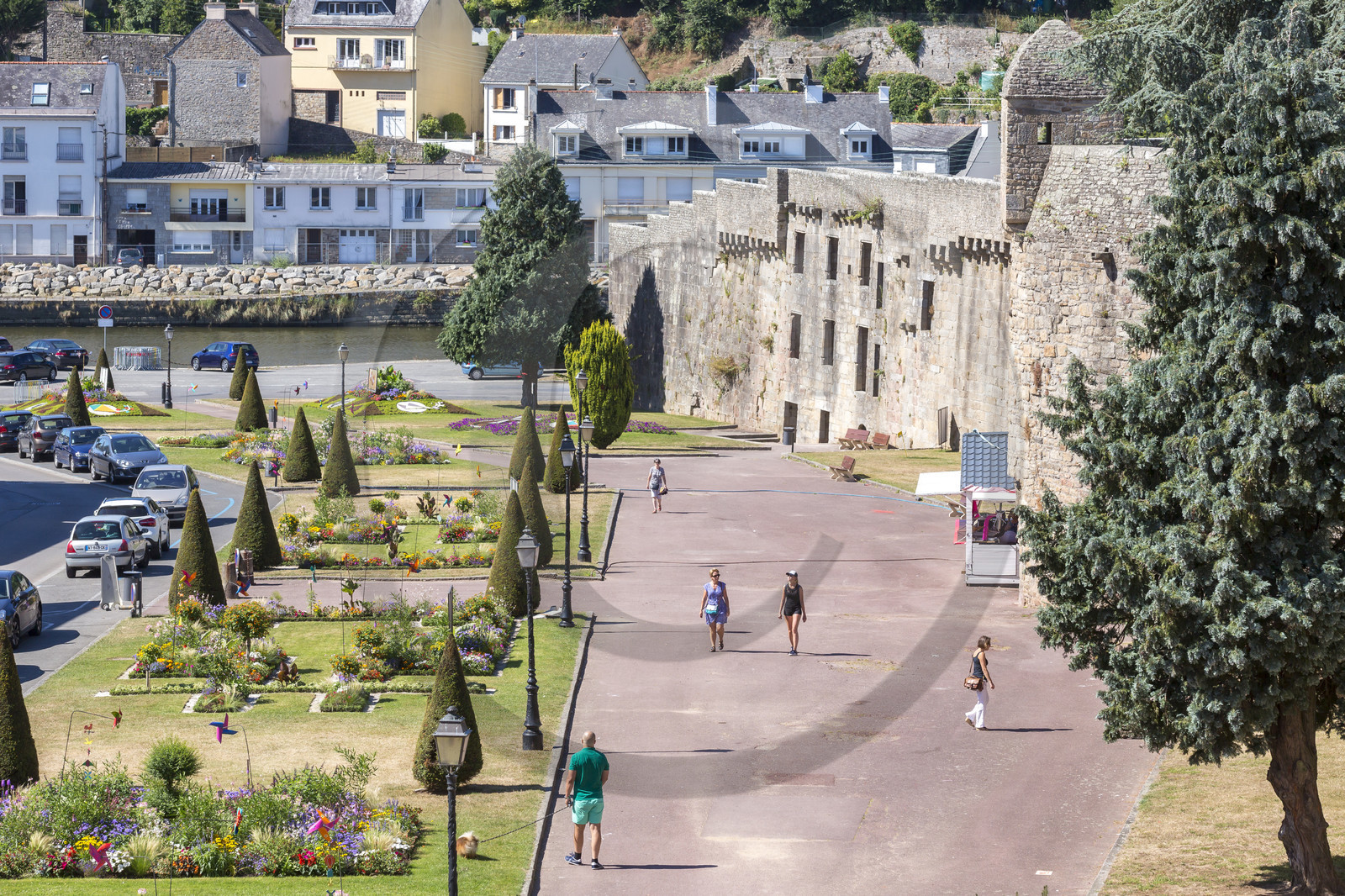 Vue depuis les remparts d'Hennebont