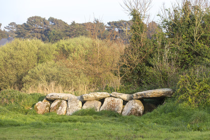 L'allée couverte de Kerguntuil à Trégastel.