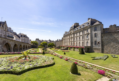 Le jardin et le château de l'Hermine à Vannes