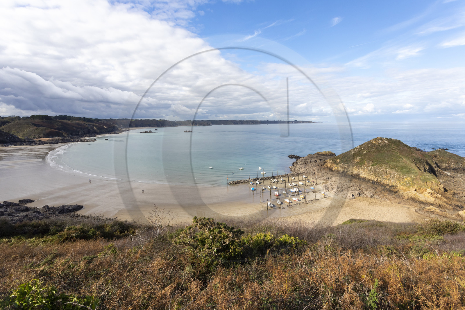 Le port de Gwin Zégal à Plouha