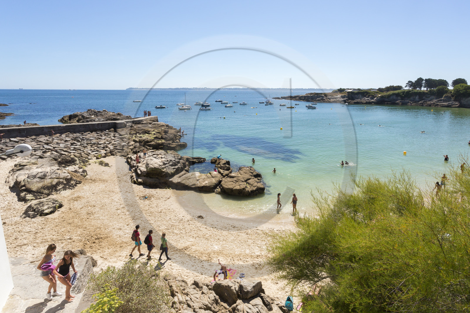 La plage du Pérello à Ploemeur.