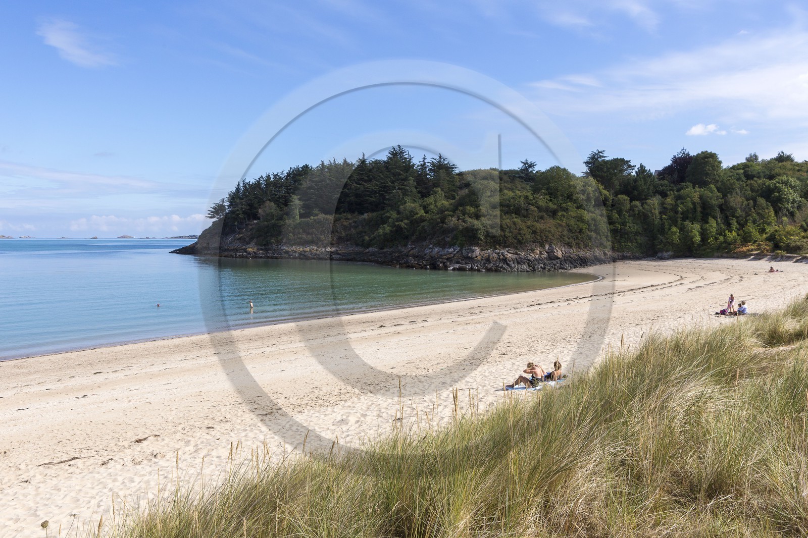 La plage de Vauvert à Saint-Jacut-de-la-mer