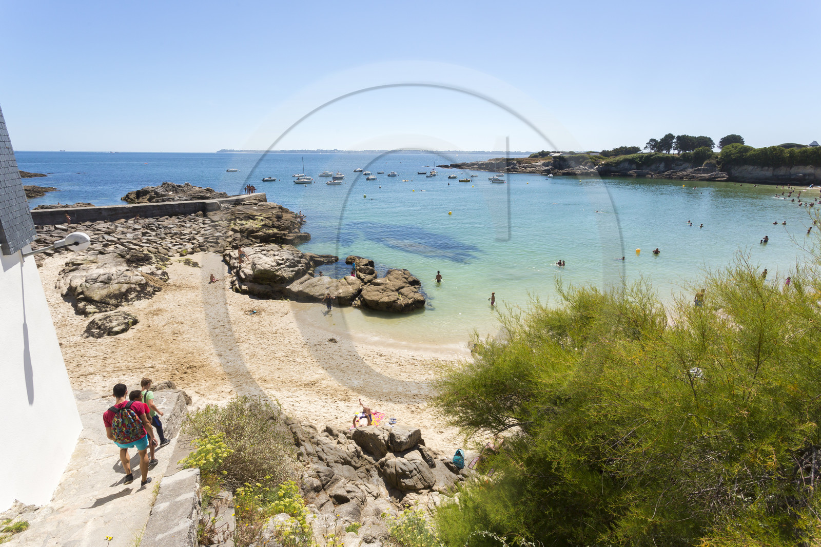 La plage du Pérello à Ploemeur.