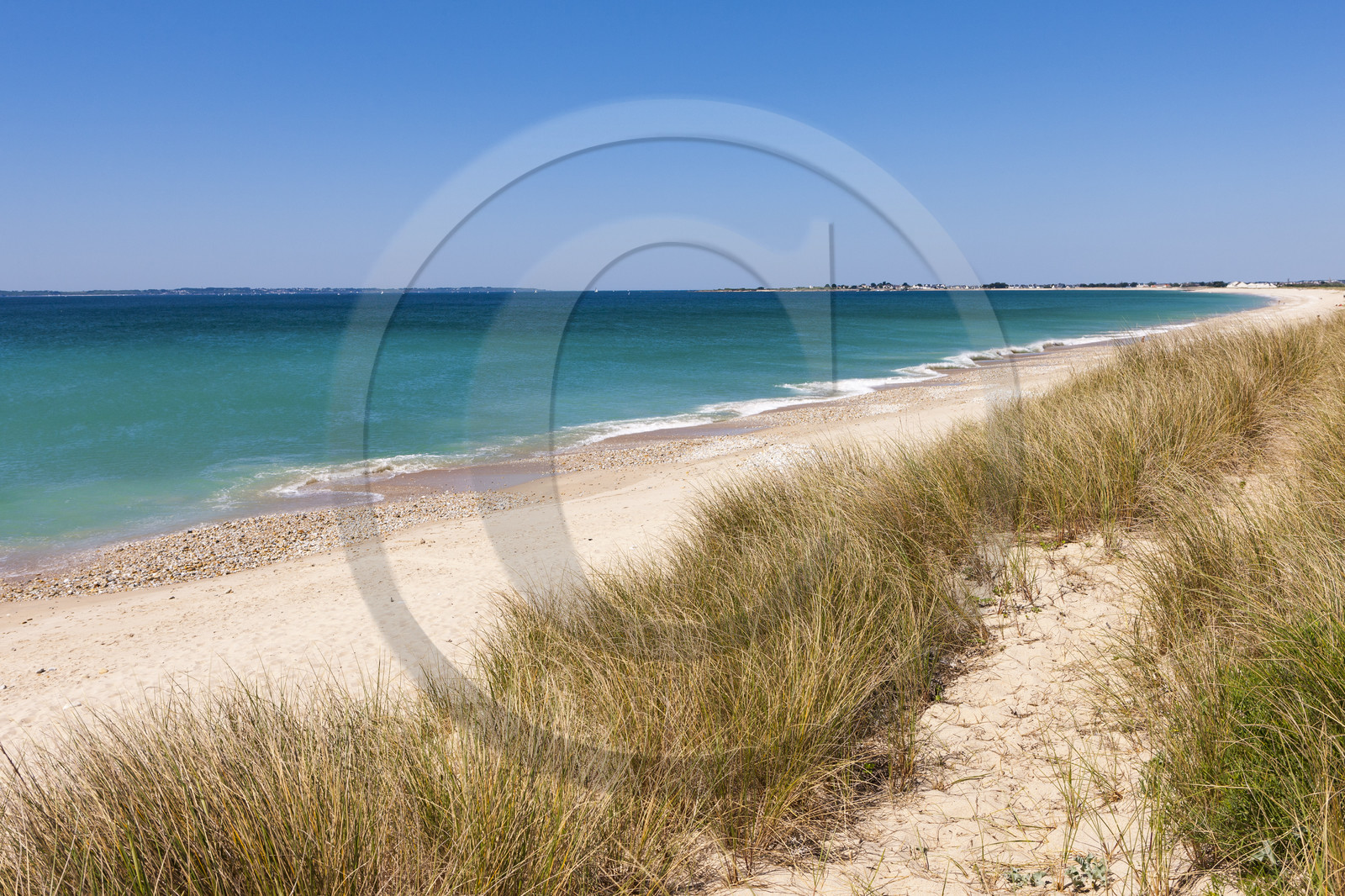 La plage de Lines à Gâvres