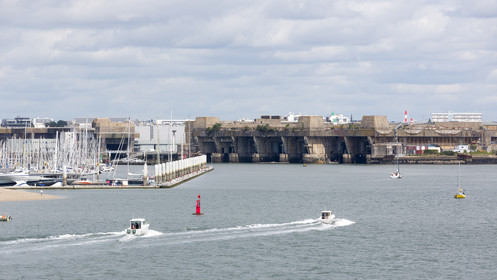Rade de Lorient. Vue depuis Port-Louis