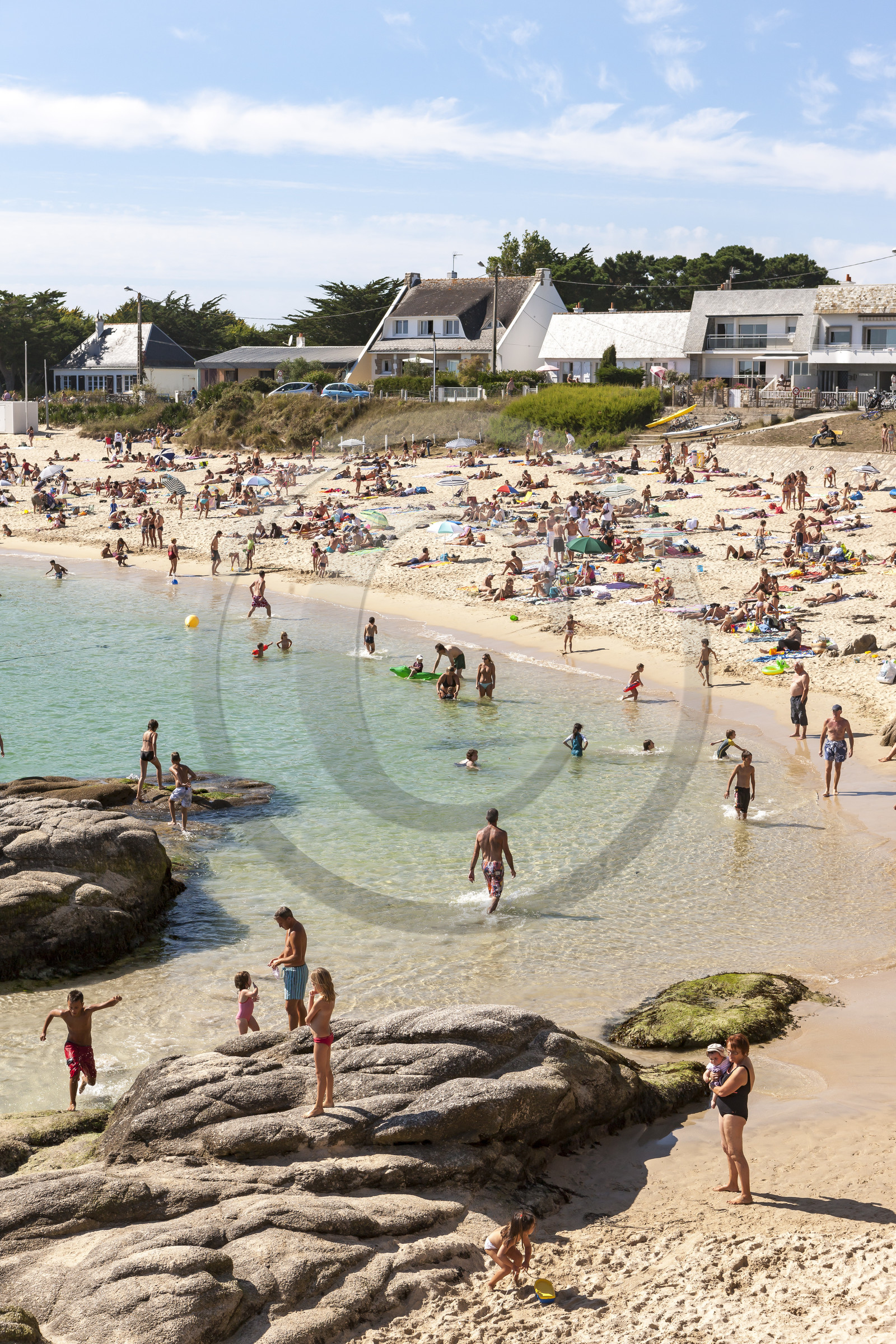 La plage du Pérello à Ploemeur