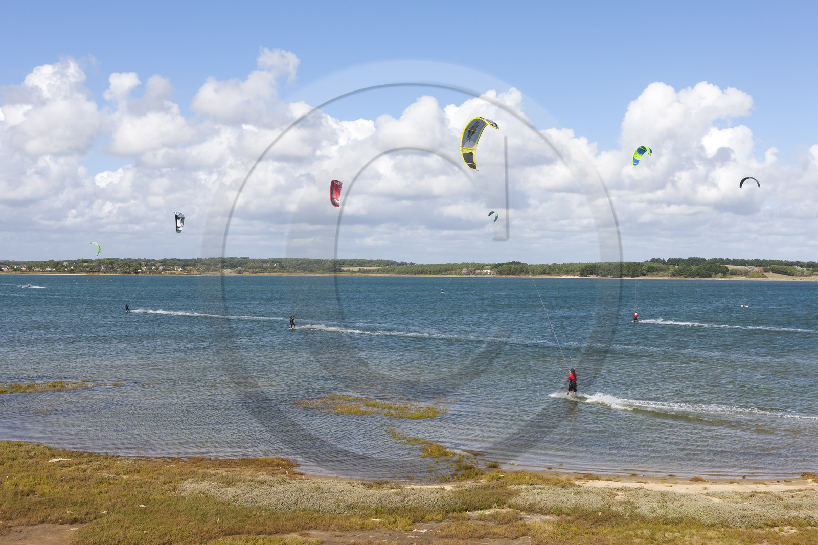 Kite-surf sur la petite mer de Gâvres