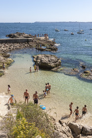 La plage du Pérello à Ploemeur