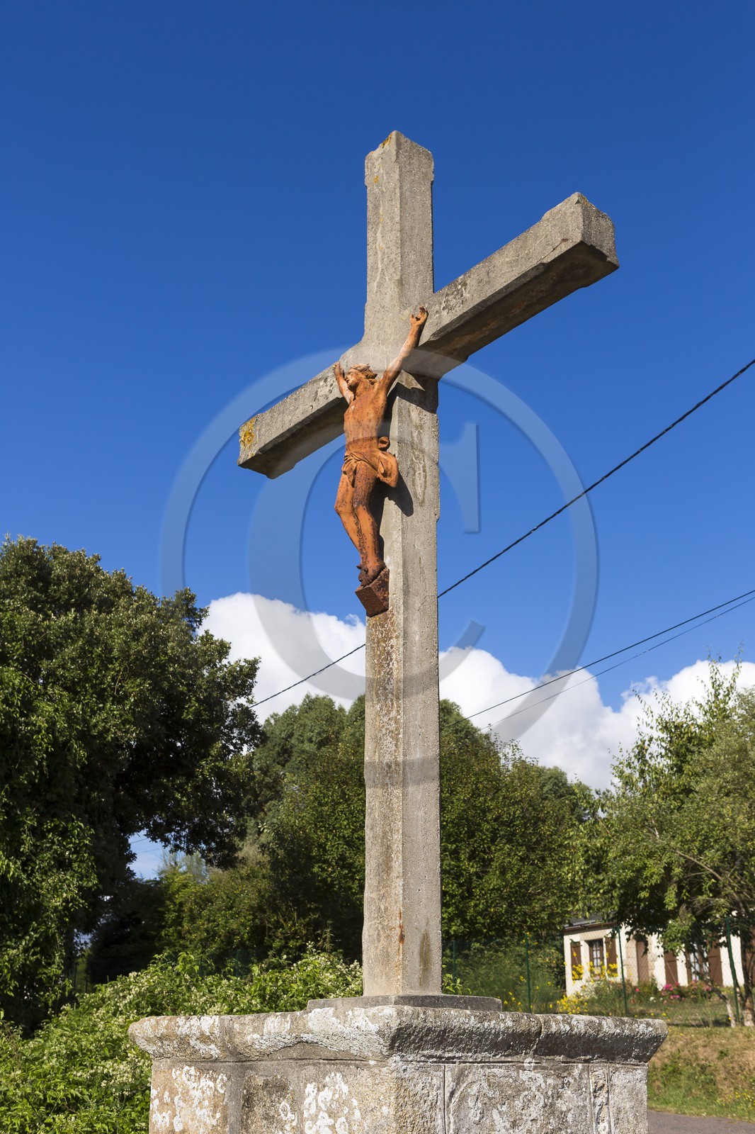 La croix du Havre situé au port du Châtelet _ St Jacut de la Mer