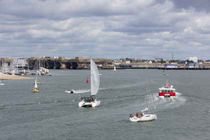 Rade de Lorient. Vue depuis Port-Louis