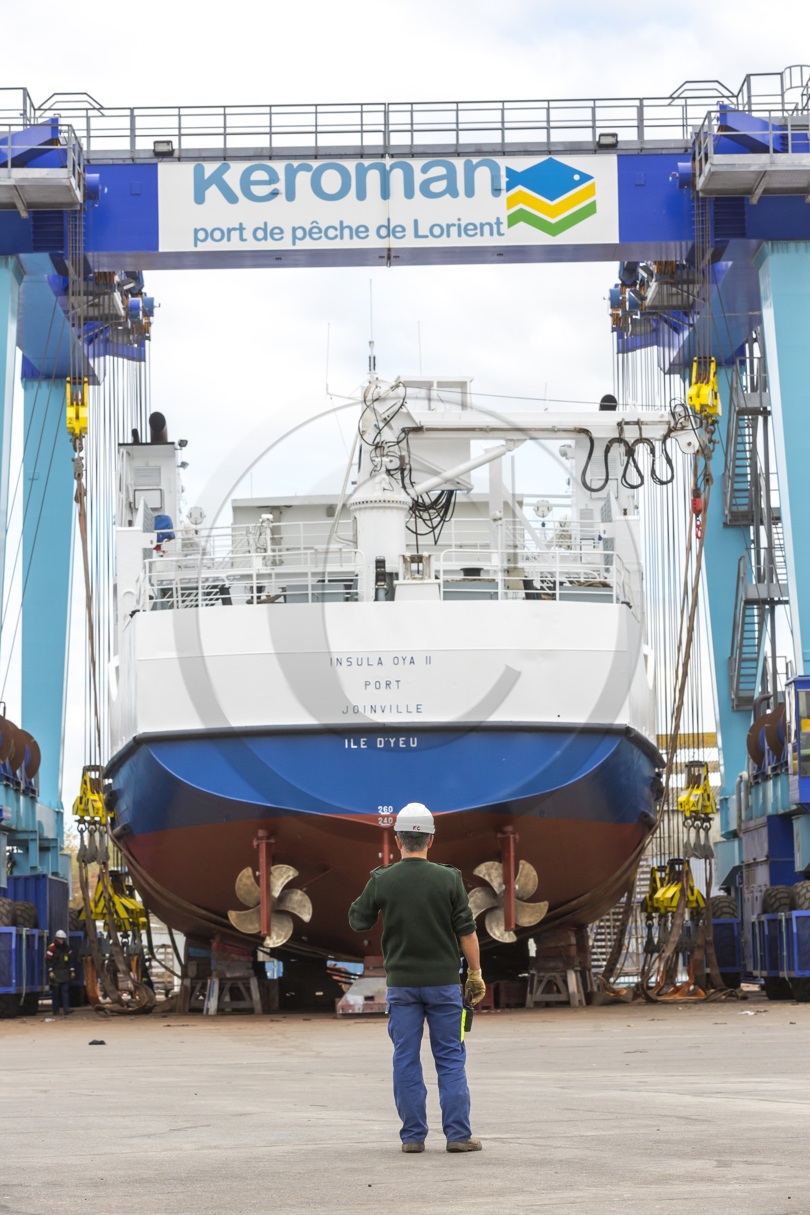 Aire de réparation Navale de l'anneau de Keroman à Lorient