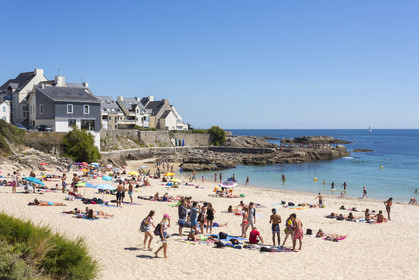 La plage du Pérello à Ploemeur.