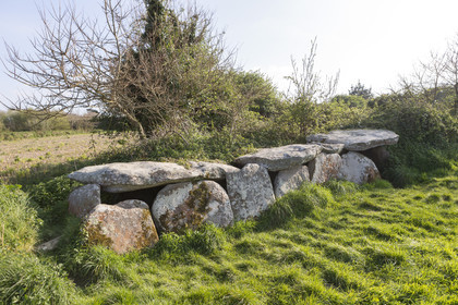 L'allée couverte de Kerguntuil à Trégastel.