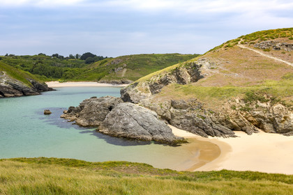 La plage d'Herlin à Belle-ile en mer.