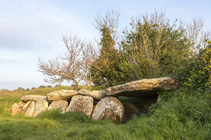 L'allée couverte de Kerguntuil à Trégastel.