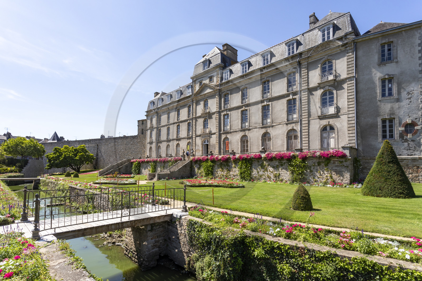 Le jardin et le château de l'Hermine à Vannes