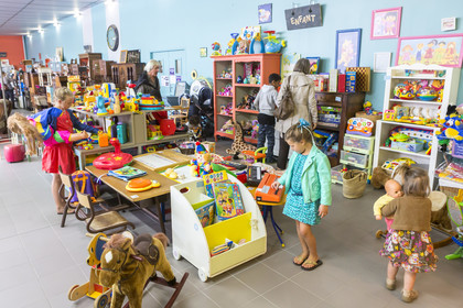 Boutique du comptoir du réemploi à Caudan