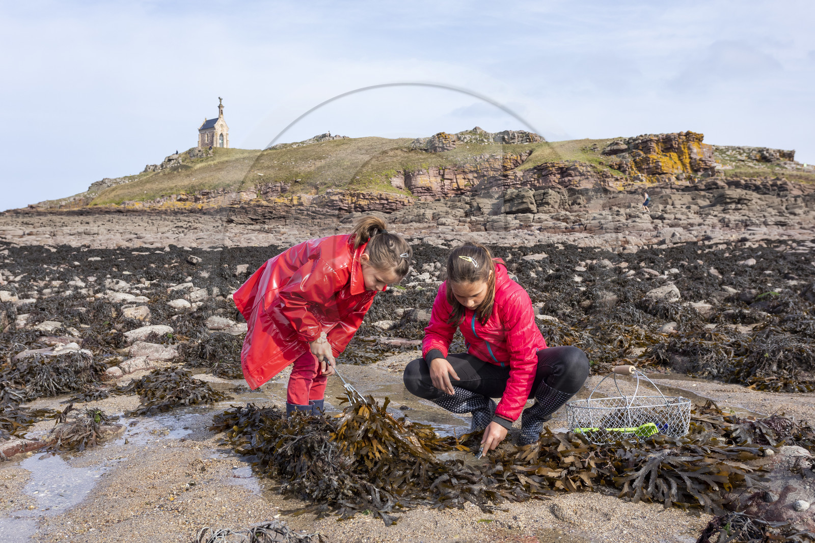 Plage de l'ilôt Saint-Michel à Erquy