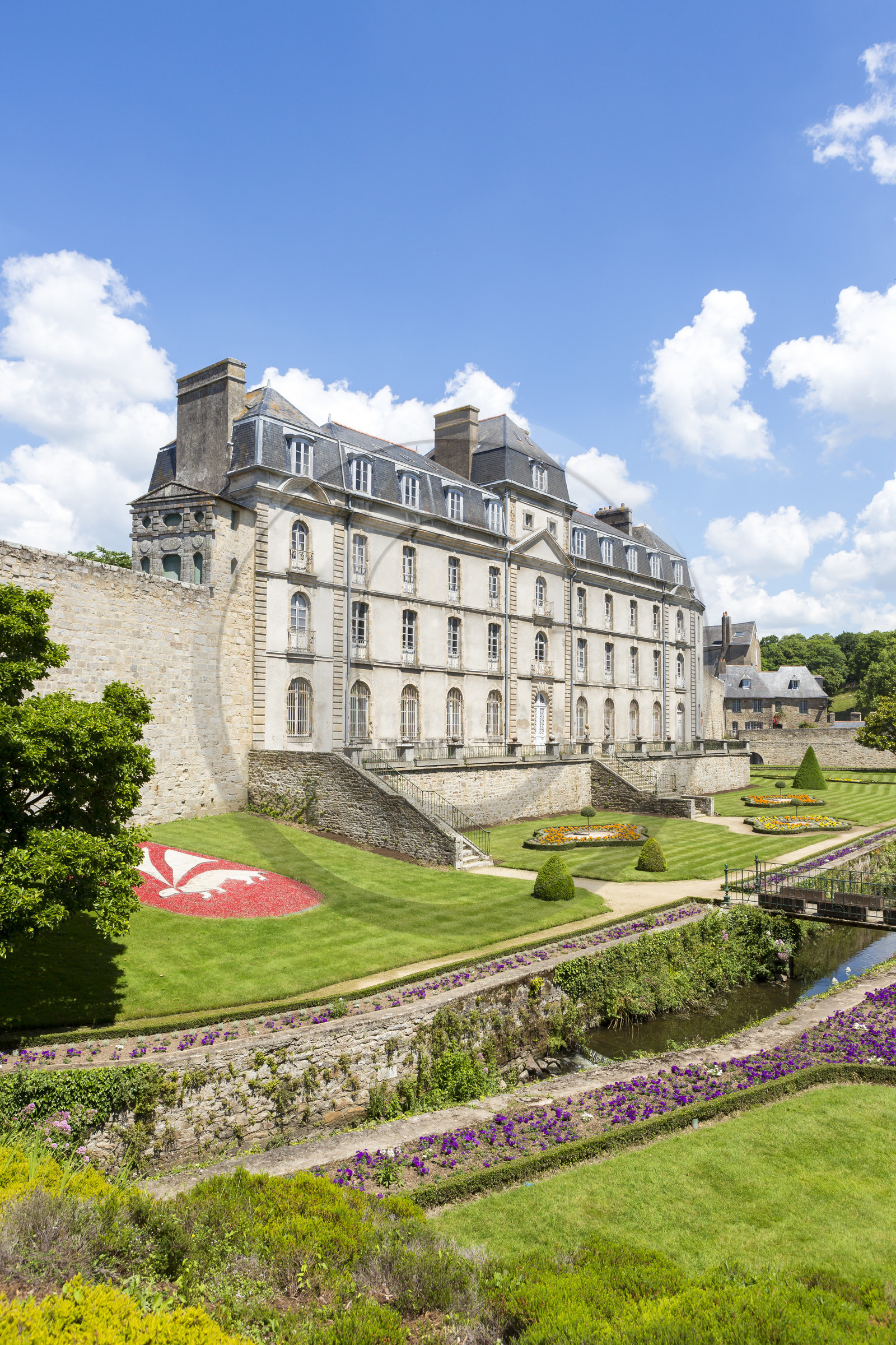 Le jardin et le château de l'Hermine à Vannes