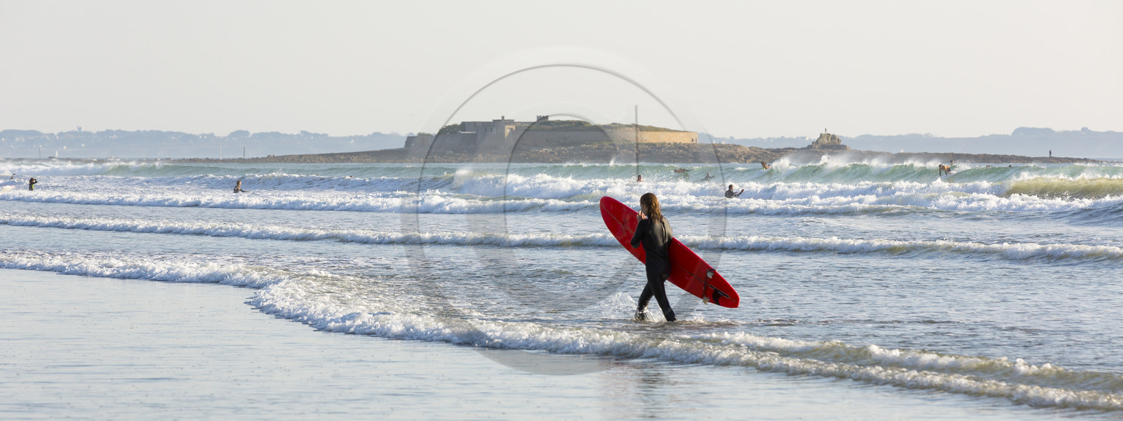 Surf sur la plages du Loch à Guidel