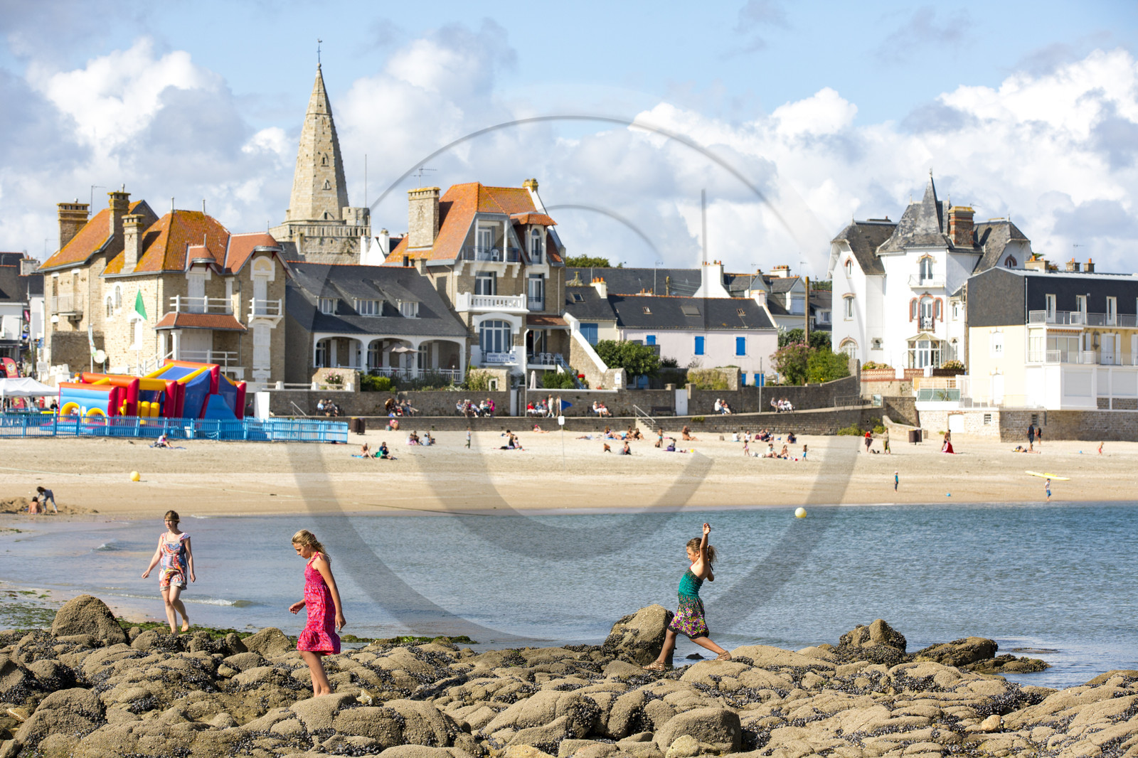La plage de Port-Maria à Larmor-Plage.