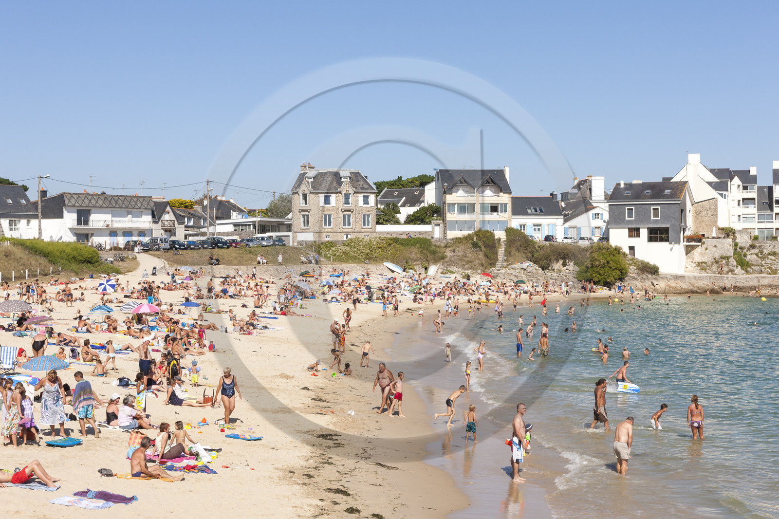 La plage du Pérello à Ploemeur
