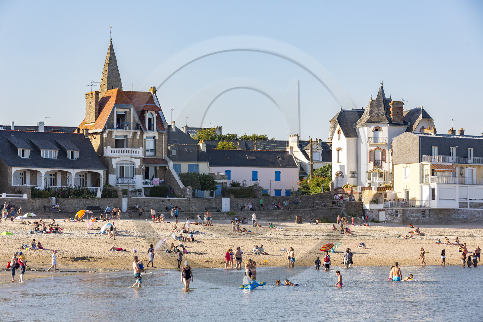 La plage de Port-Maria à Larmor-Plage.