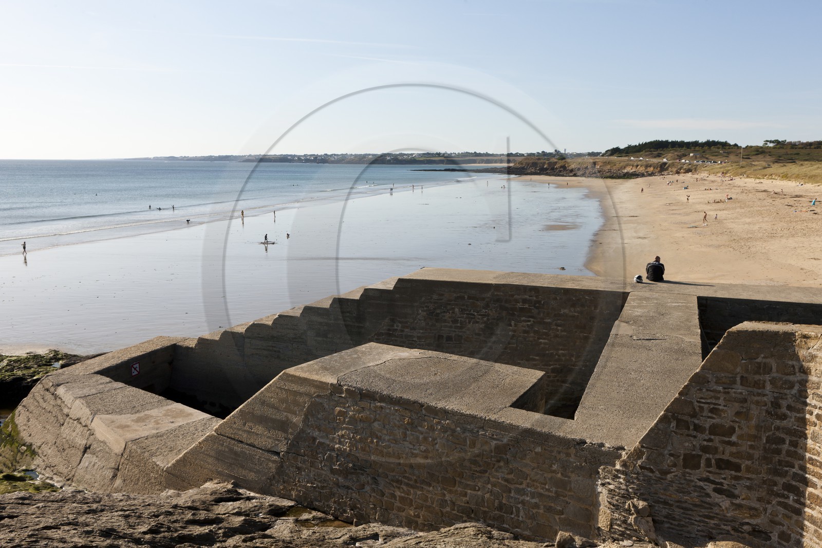 La plage du Loc'h à Guidel _ Morbihan.