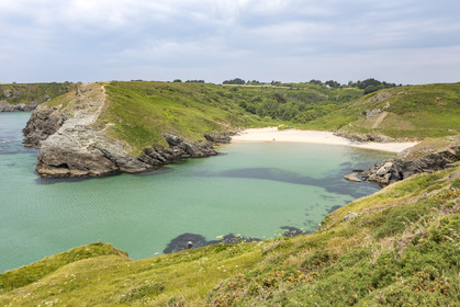 La plage d'Herlin à Belle-ile en mer.