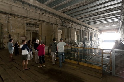 Lorient _ visite du bloc K3 de la base de sous-marins. Lorient _ visit of the block K3 base submarines.