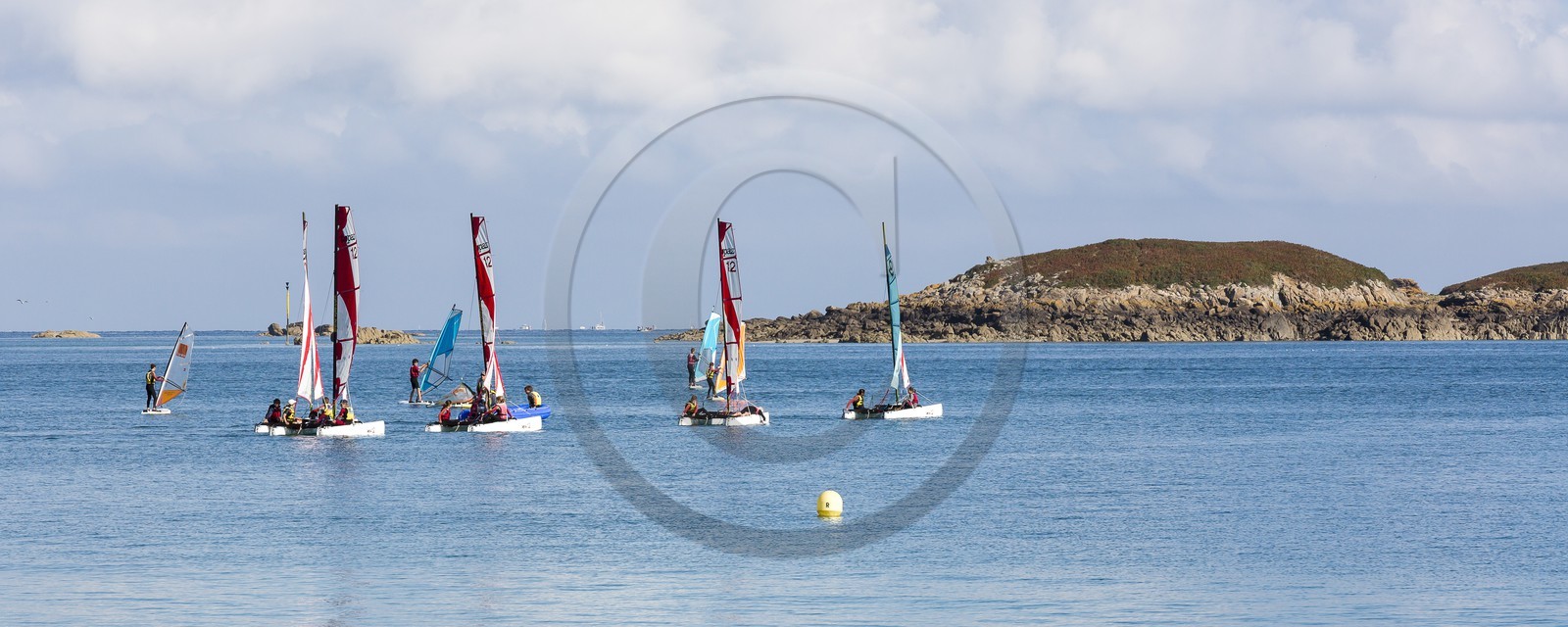 La plage du Rougeret à Saint-Jacut de la Mer ( 22 ).