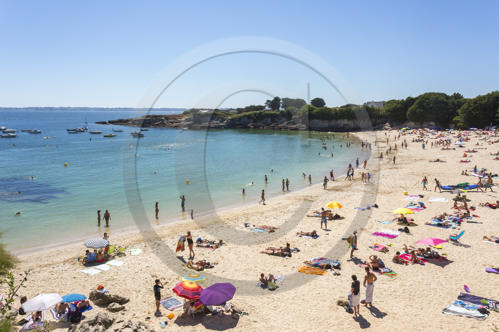 La plage du Pérello à Ploemeur.