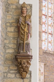 Statue de St Eveque à Landébia