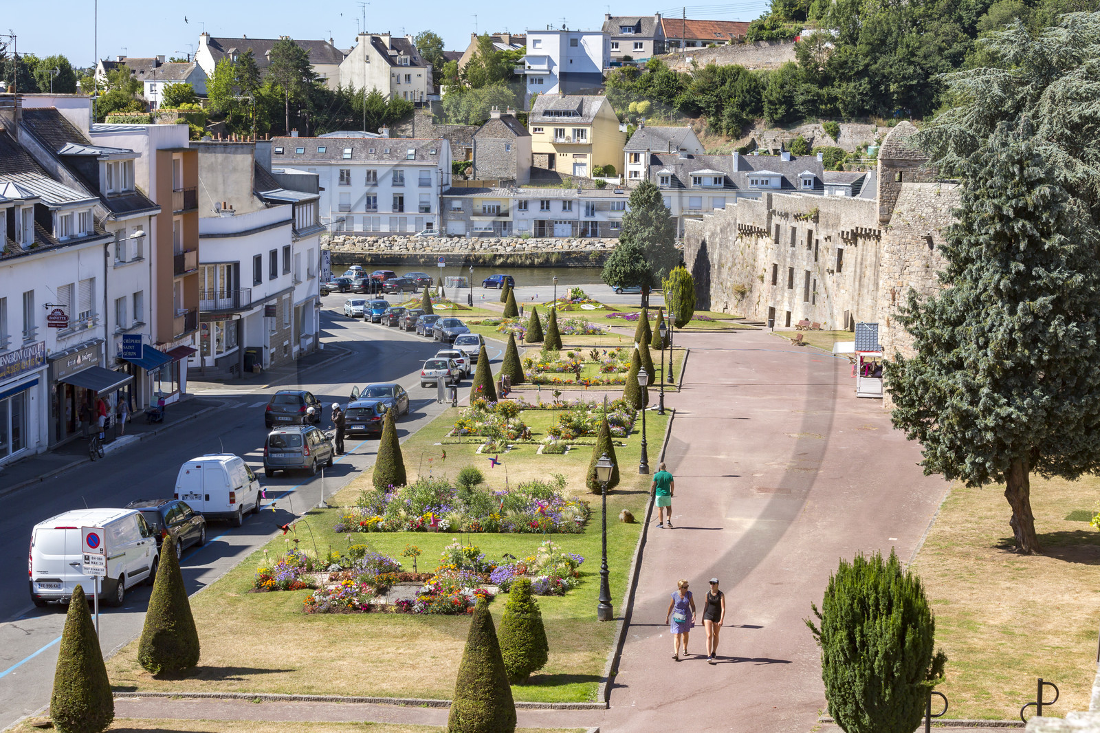 Vue depuis les remparts d'Hennebont