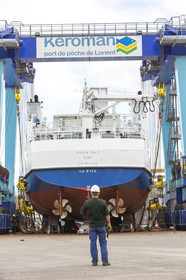Aire de réparation Navale de l'anneau de Keroman à Lorient